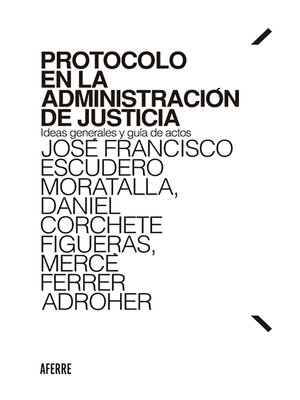 cover image of Protocolo en la Administración de Justicia